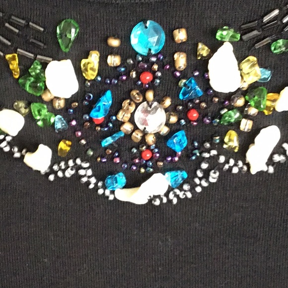 Beaded Tank Top Black - Picture 3 of 7